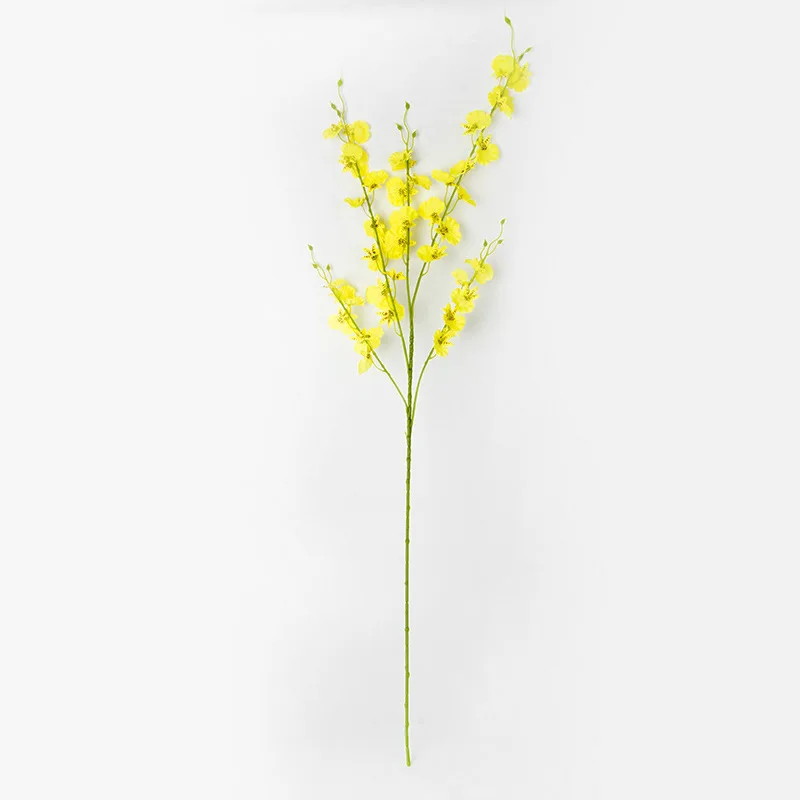 Silke Dancing Orchid Kunstige Blomster Buket Falske Blomster Til Bruden Bryllup Hjem Dekoration Kunstige Planter Hjem Indretning