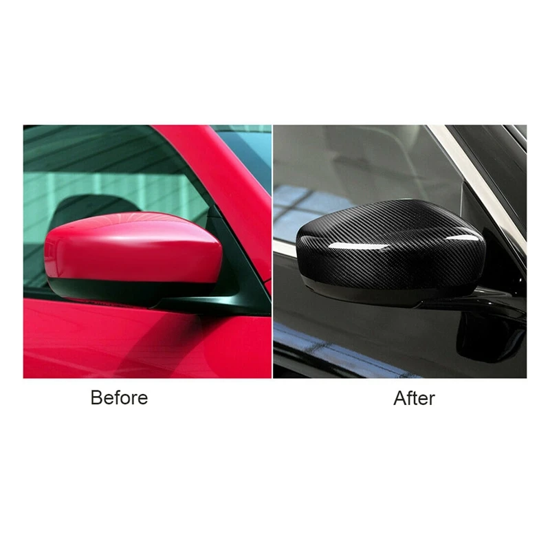 Carbon Fiber Car Rear View Mirror Housing Cover-Side Spejl Cover til Infiniti G-Serie G35 G25 G37 Q40 Q60 2009-