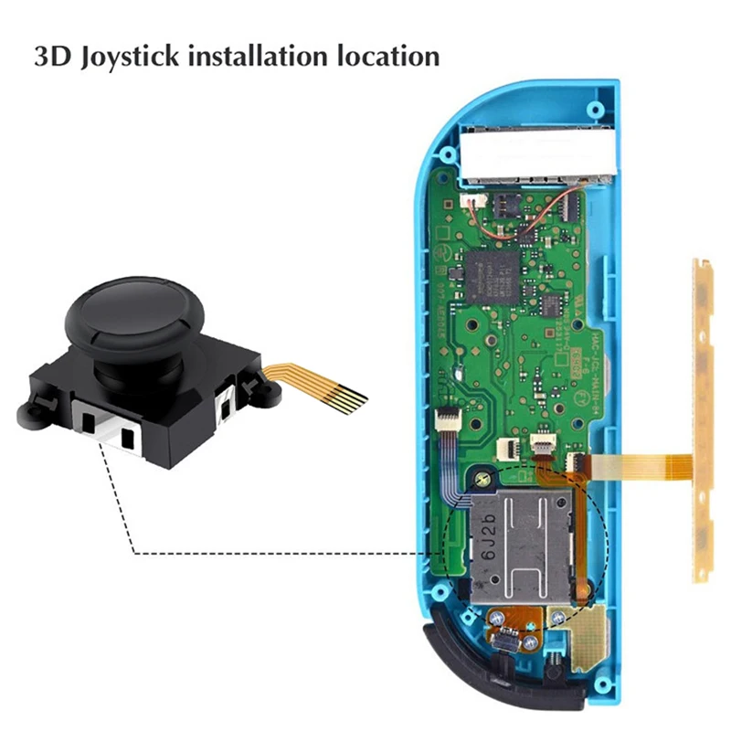 24 i 1 3D-Analog Sensor Holde Joysticket Reparere Dele Kits Passer til Nintendo Skifte NS Glæde-Con