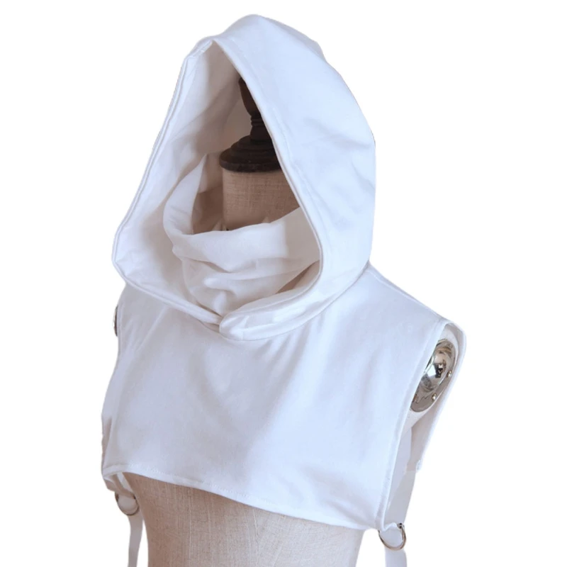 Unisex Hoodie Dickey Falske Krave Rullekrave Maske Aftagelig Halvdelen Bluse Afgrøde Top F3MD