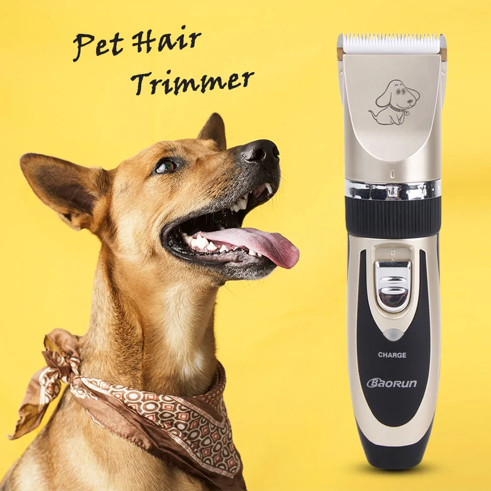 Hund, kat hair clipper Elektrisk Trimmer Genopladelige Grooming Professionelt Værktøj, Lav-noiser Pet Frisure Barbere Maskine sæt