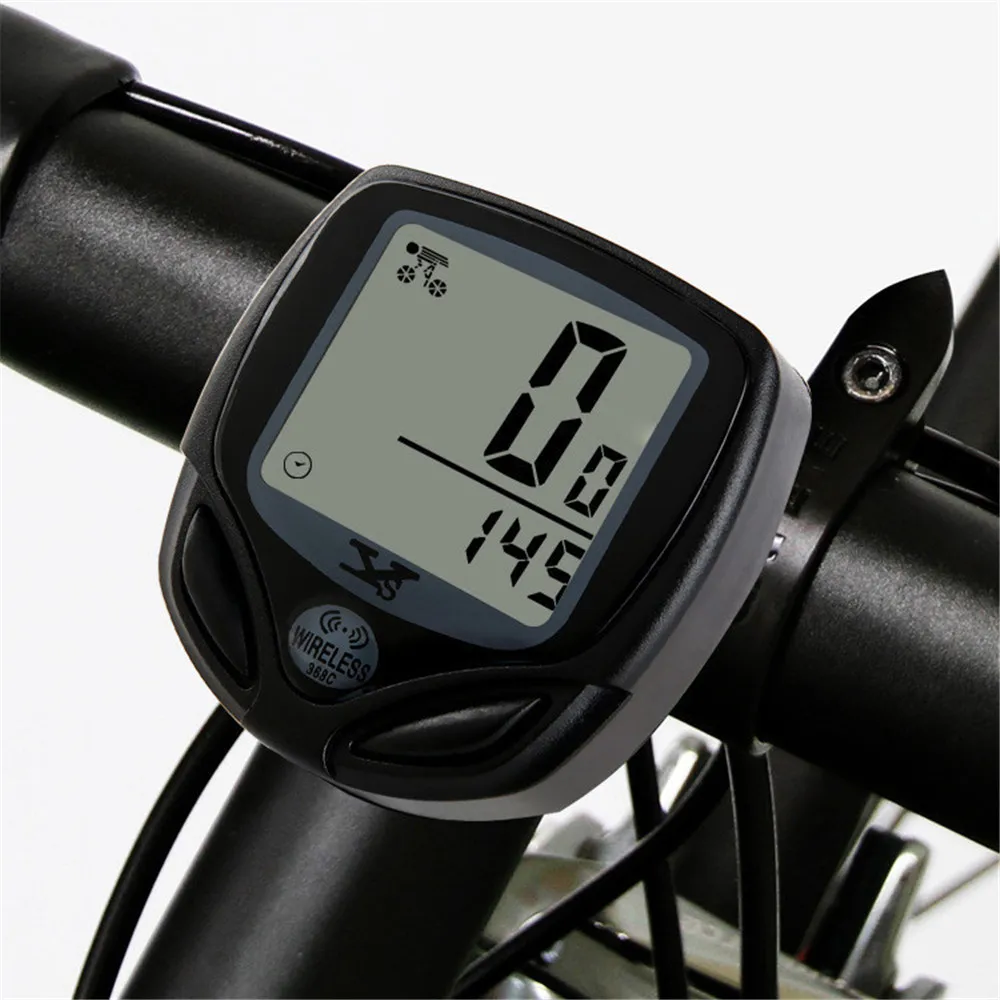 Cykel Computer Vandtæt LCD-Display med Baggrundslys Cykel Speedometer Trådløs Cykel Computer Cykling Kilometertæller Cykel Computer