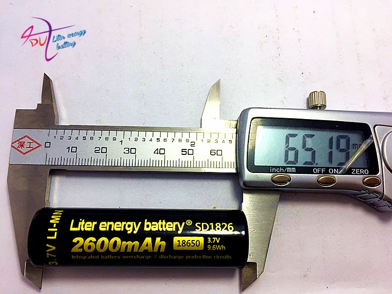 4 stykker af batteriet Gratis fragt Autentisk Import Liter energi-batteri 3,7 v 2600mah 18650 li-ion batteri
