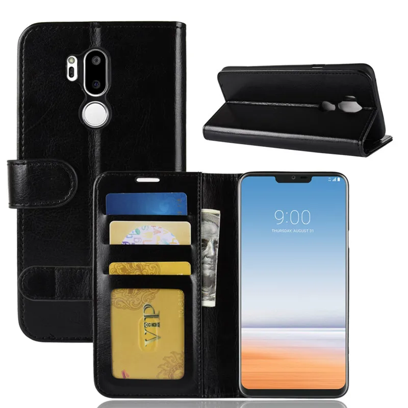 For LG G7 Tilfælde LG G7 THINQ Tilfælde Luksus Flip Wallet PU Læder Telefon-etui Til LG G7 G 7 G710 LGG7 Tilfælde Beskyttende cas bagcoveret