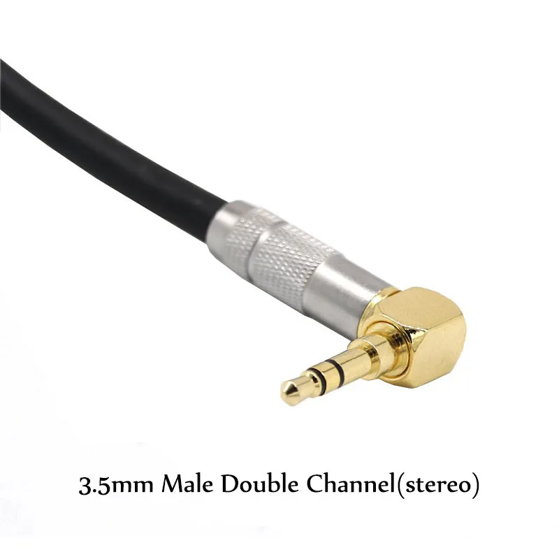 Stereo Audio Adapter Kabel 3,5 mm til 6,35 mm High Fidelity Extender Adapter Ledning Mandlige Jack til hun