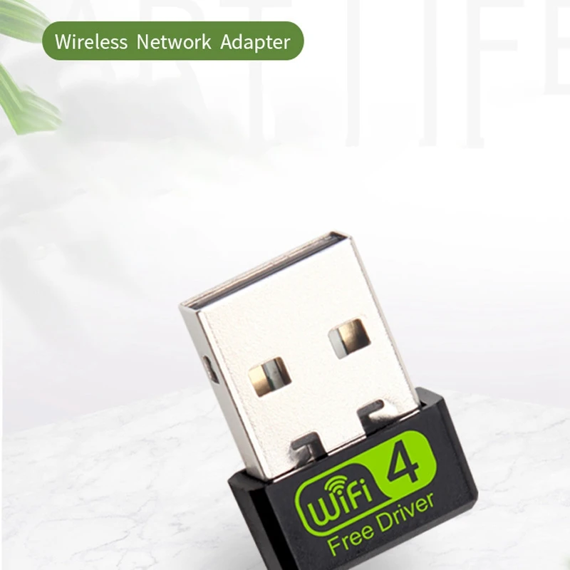 Wireless Network Card, 150 M 2,4 G-Drev-Gratis Trådløst USB-netværkskort, Trådløse WiFi-Modtager