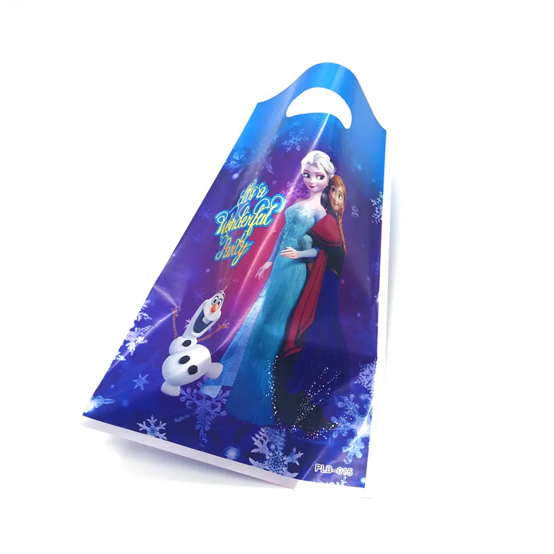 Disney Frosne 2 Prinsesse Elsa Tema 10stk/Meget Lille gavepose plastpose Loot Pose Slik Smykker Fødselsdag Dekoration af Forbrugsstoffer