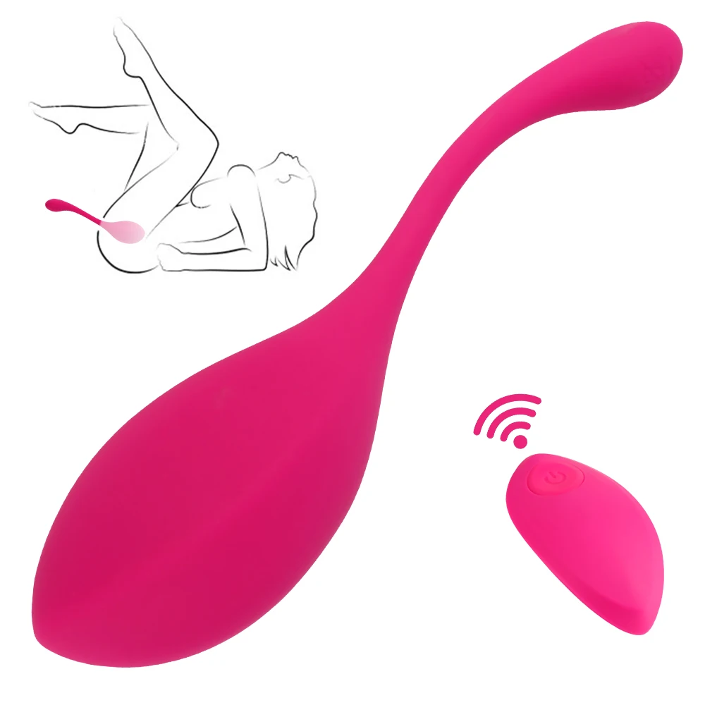 Flydende Silikone Erotisk Hoppe Æg Fjernbetjening Kvindelige Vibrator Klitoris Stimulator Vaginal G-spot Massager Sex Legetøj til kvinder