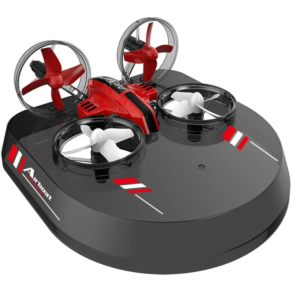 Mini RC Fly, Båd, Bil Glider 3 in1 multifunktionelle RC DIY-Toy Vand, Jord Luft 3-Mode 2,4 G 4CH Hastighed Flip Hovedløs Tilstand RTF