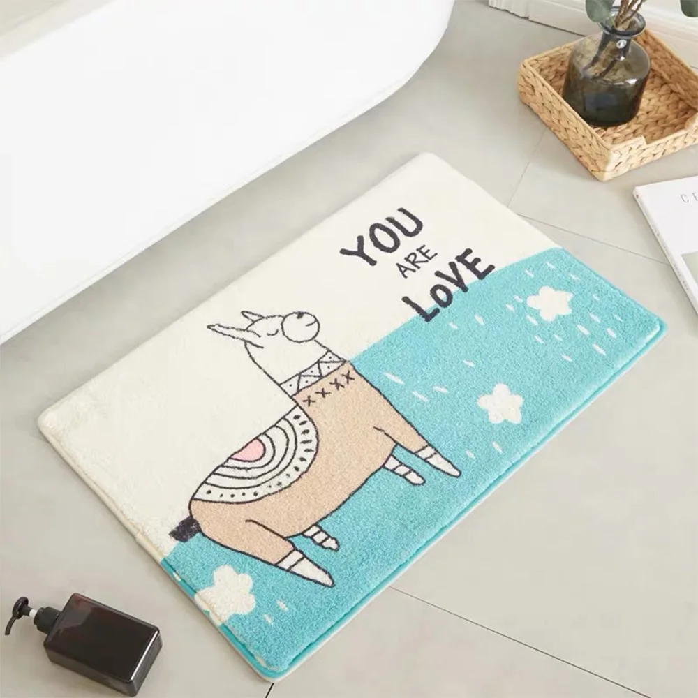 Cartoon Animal gulvmåtte Soveværelse Børn Playmat Område Tæpper Bathmat Tæppe Toilet til Væg-Dækning af Non-slip Tæppe Absorberende Mat