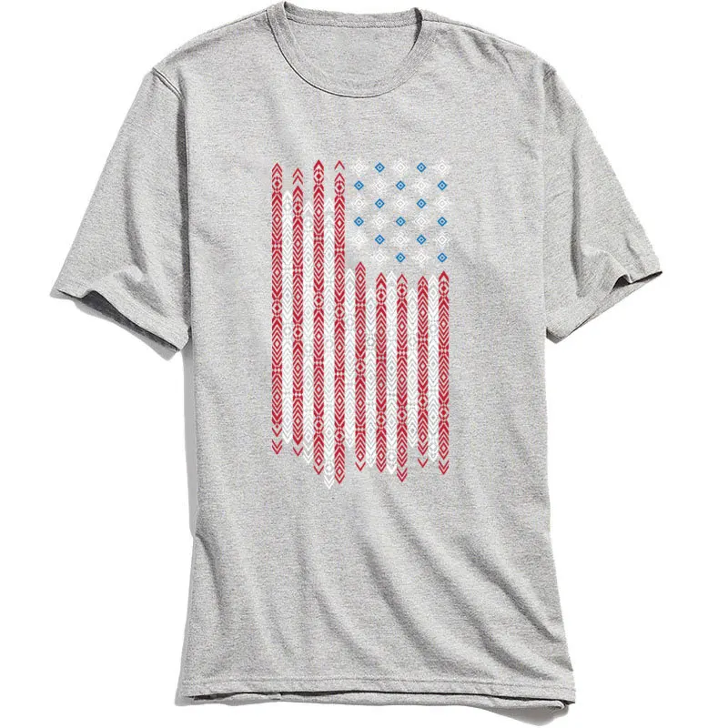 Native Patriots T-Shirt Mænd USA Flag Print t-shirt Kort Ærme Nye Kommende O-Hals Bomuld T-Shirt Fødselsdag Top Voksen Tee XS