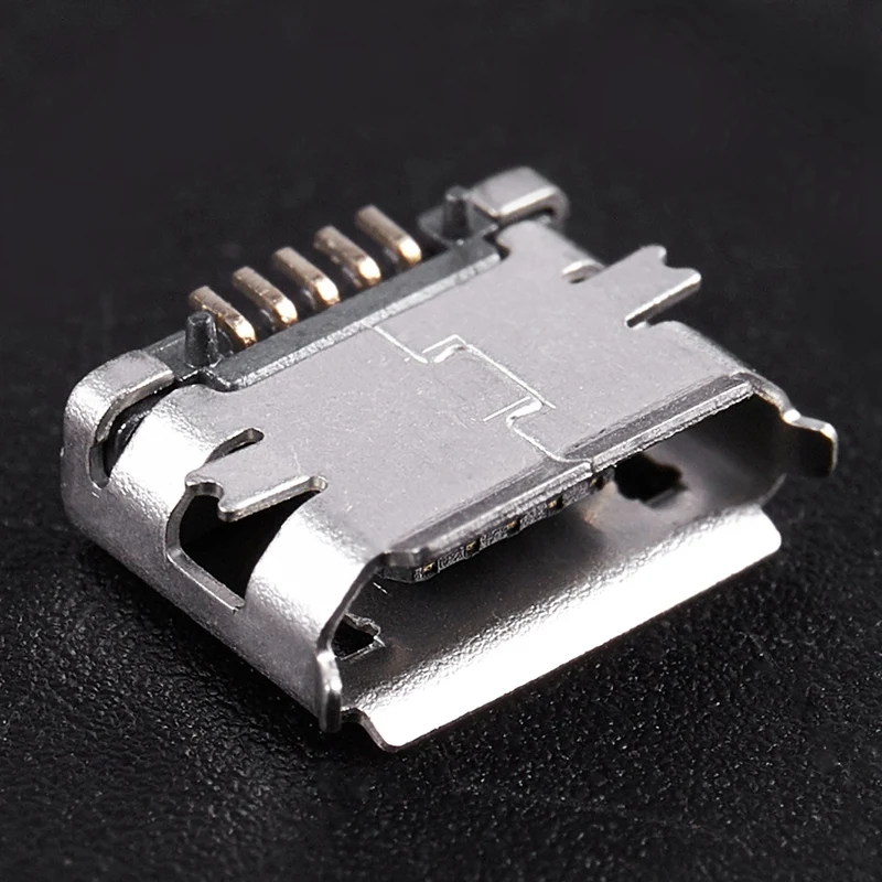 50 Pc ' er PCB SMT Mikro-USB Type B 5Pin Kvindelige Stik Adapter Stik