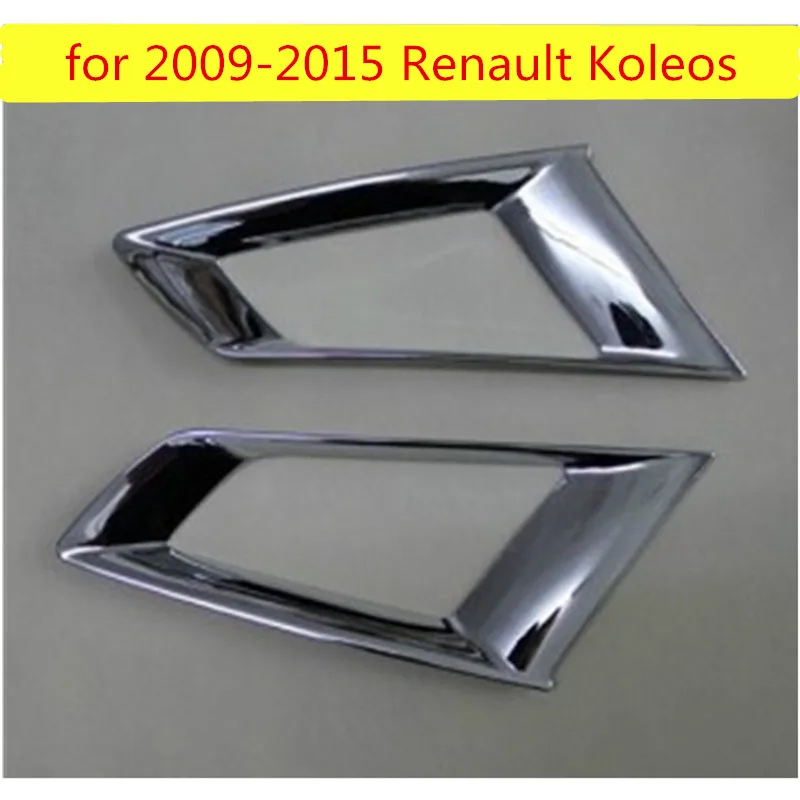 ABS Chrome Front Gitter Omkring Trim Racing Grill Trim gyhu for 2009-Renault Koleos Bil styling
