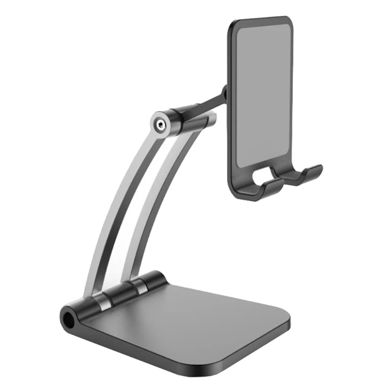 Metal Stationær Tablet-pc Holder tabelcelle Sammenklappelig Stand Støtte til Mobiltelefon