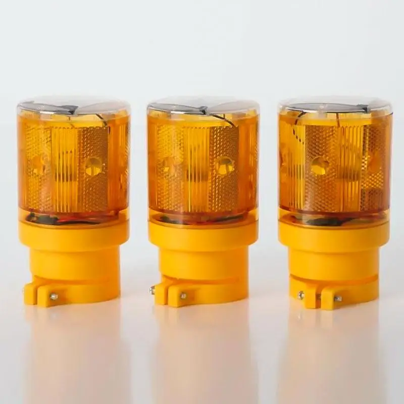 Solcelledrevet LED-Trafik Strobe advarselslamper Blinke, Beacon Road Barrikade Konstruktion Tegn Lampe
