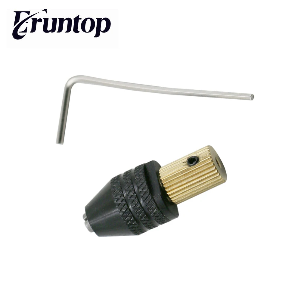 1piece Eruntop Elektrisk Motor Aksel Mini Chuck Stativ Klemme 0,3 mm-3,5 mm Mini Drill Bit 3.17 mm