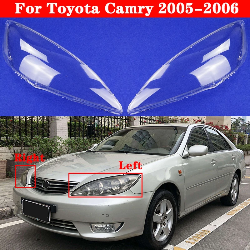 For Toyota Camry 2005 2006 Europæiske og Amerikanske version Gennemsigtig Forlygte Glas Shell lampeskærm Forlygte linsedækslet