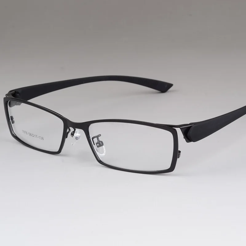 High-grade Business Mand Eye Care Metal Frame Eye Behagelig Mand Nærsynethed Full Frame Brille Stel
