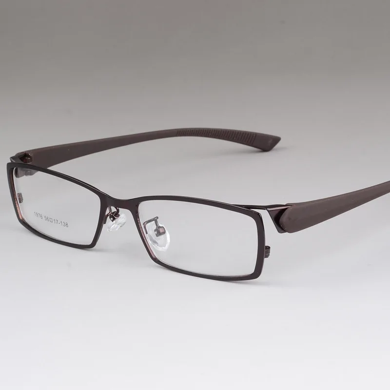 High-grade Business Mand Eye Care Metal Frame Eye Behagelig Mand Nærsynethed Full Frame Brille Stel