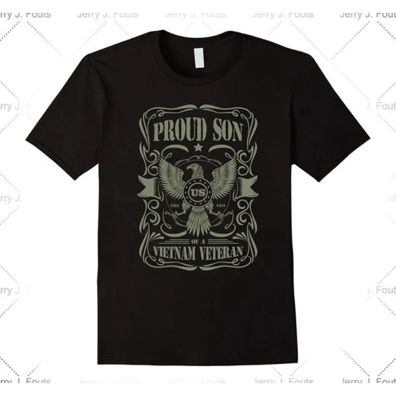 Sælge herretøj Stolte Søn af en Vietnam-Veteran, T-shirt Trykt Bomuld, T-Shirts Mode