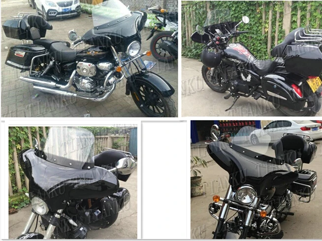 Motorcykel Fairing forrude Forrude Til at Passe Sportster XL883 1200 48 72 Dyna Wide Glide Softail FLST FLT FLHT