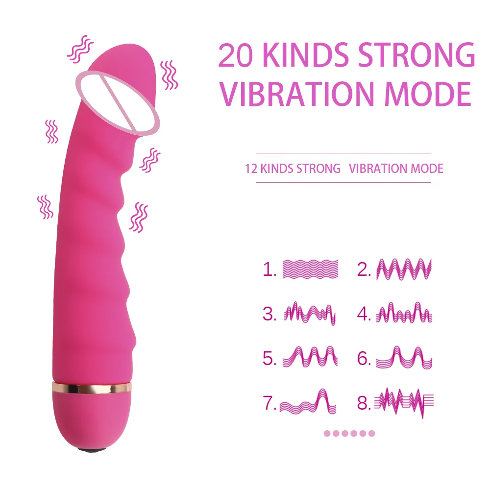 IKOKY AV Stick Vaginal Massageapparat Dildo Vibrator Sex Legetøj til Kvinder 20 Hastigheder G Spot Klitoris Stimulator Kvindelige Masturbator