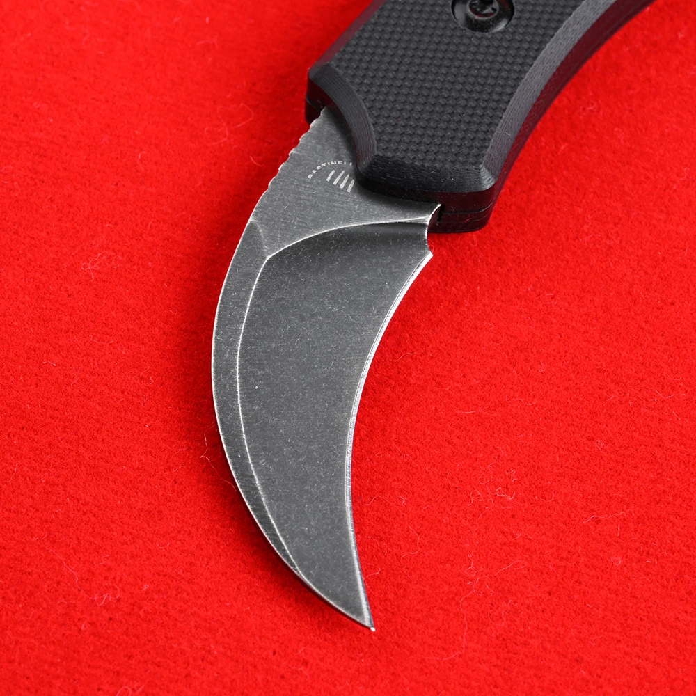CS GO Karambit Mini lommekniv Udendørs Camping Jagt EDC Af Taktiske Knive med Fast Blad 440C Stål G10 Håndtag med Skede