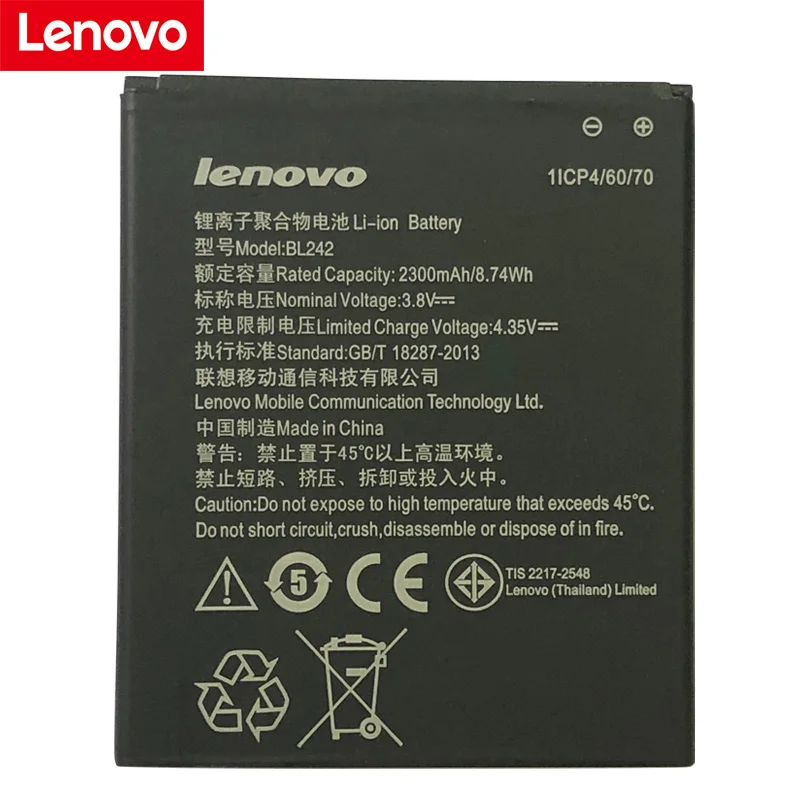 Nye BL242 Batteri til Lenovo Lemeng A6000 K3 K30-T-2300mAH Telefon Udskiftning af Batteri