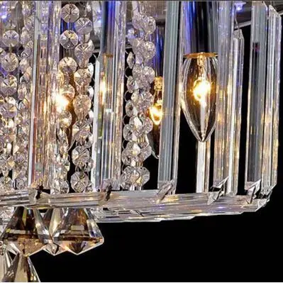 Særtilbud på store moderne minimalistisk loft krystal lysekrone, kreative personlighed stue hall krystal lampe