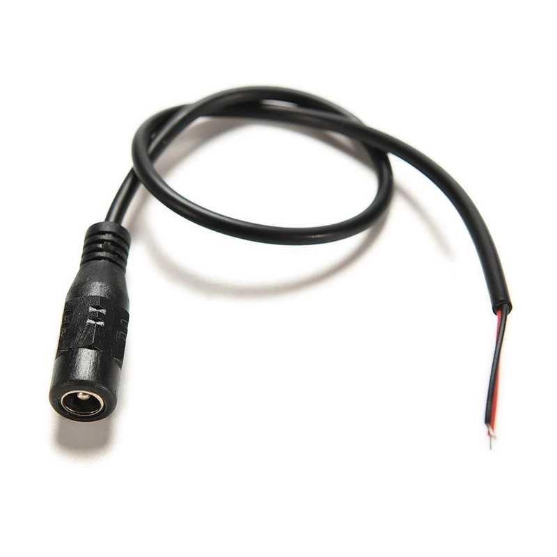 5pcs 12V DC Kabel, Ledning, Stik, Strømforsyning, Kabel-2.1x5.5mm Pigtail Kvindelige Plug Adapter Hale Udvidelse til CCTV Kamera