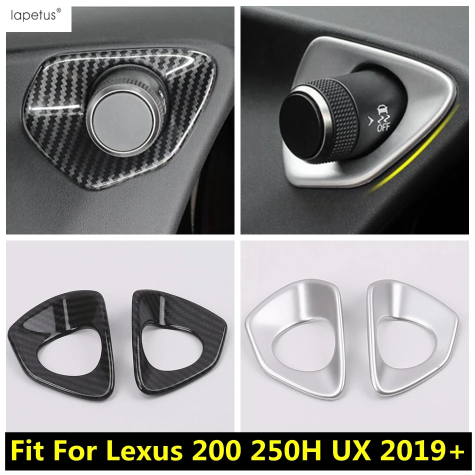 Kulfiber Look / Mat Tilbehør Til Lexus UX 200 250H 2019 - 2021 Dashboard Instrument Knop Dekoration Cirkel Dække Trim