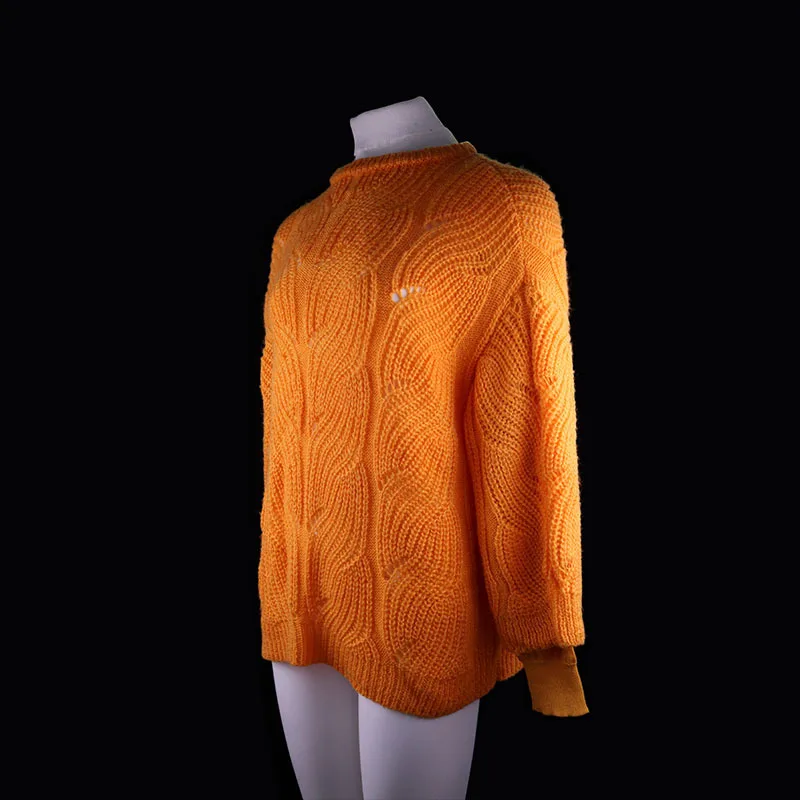 2020 Fashion Kvinder Sweater For At Holde Varmen I Vinter Orange Mønster Med Lange Ærmer Hjem Tøj, Høj Kvalitet, Varm Kvinder Tøj