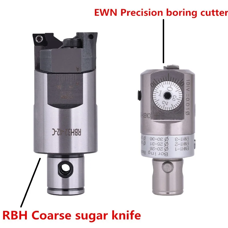 RBH Twin smule RBH 25-33 mm Twin-bit Hård sex Kedeligt Hoved CCMT060204 anvendes til dybe huller kedeligt af Nye